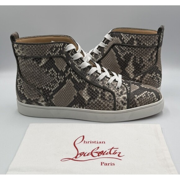 Christian Louboutin Louis Orlato Flat Python Ghost Roccia Sneaker Sz 44 EU 11 US main image 8